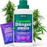 BIOLORA® 550ml Cannabis-Dünger Konzentrat mit Wurzelaktivator - All-In-One Grow und Blüten-Dünger für effektives Wachstum - Indoor & Outdoor