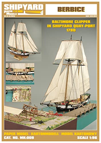 Shipyard Baltimore Clipper Berbice an Kaimauer 1:96