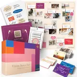 Vision Board Set | 162 Karten zum Manifestieren & XL-Poster | 2025 Neujahrsvorsätze | Visualisiere das Leben deiner Träume | Geschenke für Frauen, Beste Freundin, Schwester, Mädelsabend