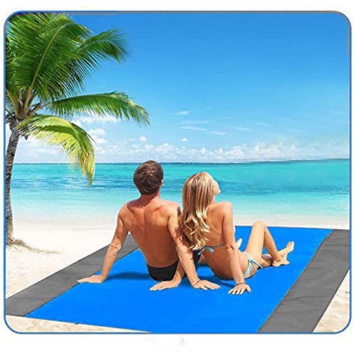 KEEPAA Picknickdecke Stranddecke wasserdichte Sandabweisende Ultraleicht Campingdecke: 210 x 200 cm 4 Befestigung Ecken für Strand - Camping - Wandern - Picknick