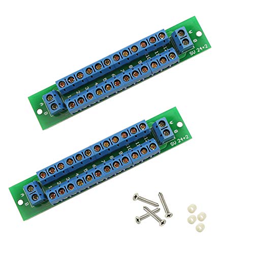 Evemodel 2X Power Distribution Board Stromverteiler 2 Eingänge 13 Paare Ausgänge für DC AC Spannung PCB007-2-EU