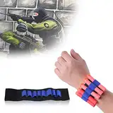 Akozon Nerf-Armband, Toy Soft Band Holder Storage Outdoor Game Equipment Professional Gun Wristband