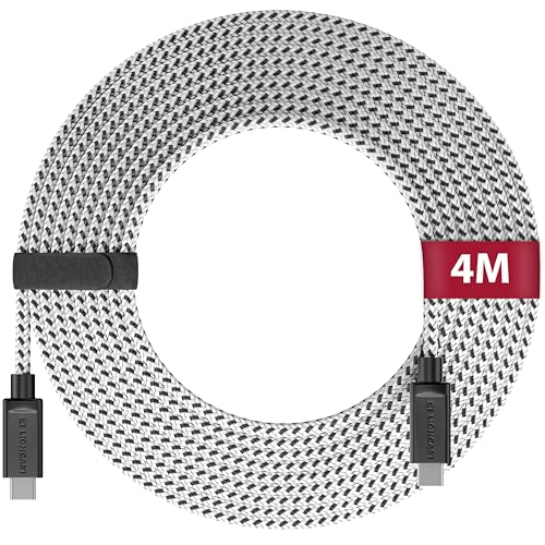 Lioncast 4m PS5 Ladekabel für Playstation 5 Controller I Schnell-Ladekabel USB 3.1 für PS5 USB-C zu USB-C Ladekabel Sony PlayStation 5 Kabel für Dualsense Controller