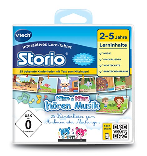 VTech 80-233304 - Lernspiel Nino und Nina hören Musik (Storio 2, Storio 3S)