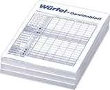 RNK 5803 - Würfelspiel-Gewinnblatt-Block, DIN A6, 3 x 85 Blatt