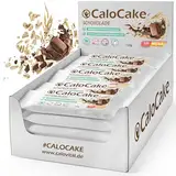 Nahrung hochkalorisch für Gewichtszunahme | Ausdauer-, Masse- & Energieriegel viel Protein & 592 Kalorien | Mahlzeiten Riegel vegan laktosefrei | CaloCake CaloVital 24er Box (Schokolade)