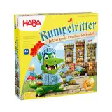 HABA Rumpelritter & Das große Drachen-Spektakel – Neu aufgelegter Spielklassiker mit beeindruckendem 3D-Turmaufbau – Für Kinder ab 4 Jahren – 2011721001