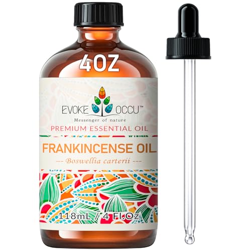 EVOKE OCCU Weihrauch ätherisches Öl 4 Oz, reines Weihrauchöl für Diffusor Haut Massage Kerze Seife machen- 4 FL Oz