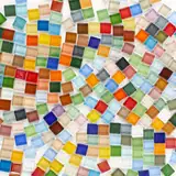 ZOFUN 1kg bunte Kristall-Mosaik-Fliesen, kleine Mini-Mosaik-Fliesen zum Basteln, Bunt Mosaik Steine Kristall-Mosaikfliesen für Badezimmer, Küche, Heimdekoration, DIY Kunstprojekte (Mix Color Series)