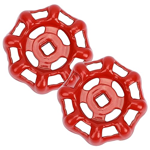 2 Stück Metall Wasserrohr Ventil 6 x 6 mm Ventil Handrad Kugelhahn Ventil Eisen Kugelhahn Ventil Wasserhahn Griff Ventil Rot Ventil Absperrventil Ersatz Handrad