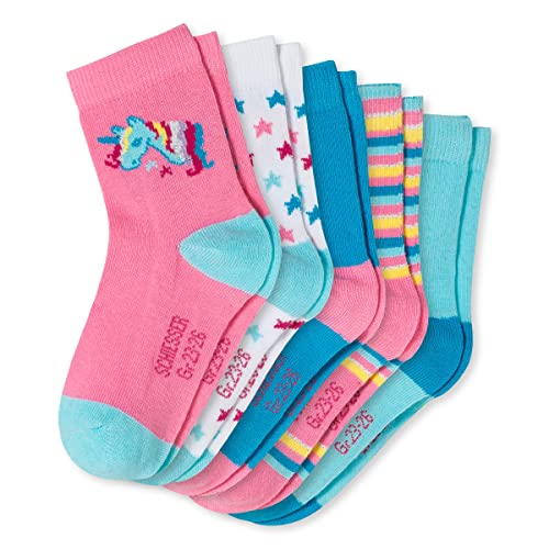 Schiesser Mädchen Kinder 5 Pack Socken Kids Strümpfe - Größe 19 bis 37