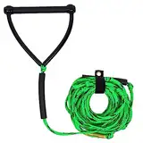 DockMoor Wasserski-Seil, 22,9 m, 4 Abschnitte, mit 30,5 cm, schwimmendem Griff, für Wasserski, Wakeboard, Knieboard