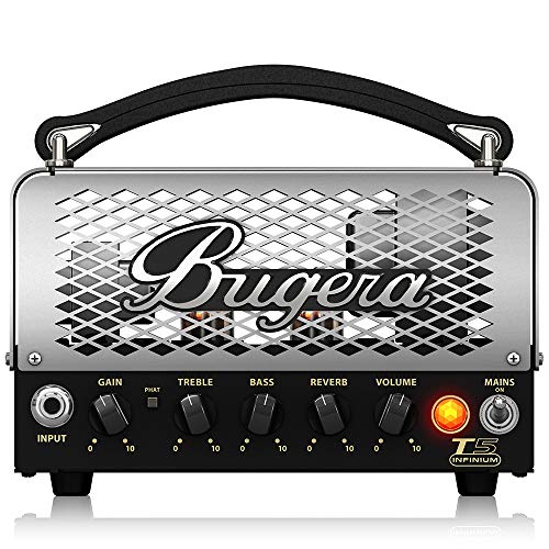 Bugera T5 INFINIUM 5 Watt Cage-Style Röhrenverstärker Topteil mit INFINIUM Tube Life Multiplier und Reverb