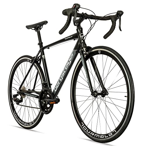 Bergsteiger Tourmalet 28 Zoll Rennrad, Aluminium Gravelbike mit Shimano 14 Gang-Schaltung, Gewicht nur 11 kg, Gravel Bike geeignet für Herren & Damen ab 170 cm