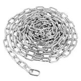 WOPPLXY Verzinkt Metallkette, 6 meter 6mm Kette Meterware, Gliederkette aus Metall, Oberfläche Verzinkt Ankerkette, Schaukelkette zum Aufhängen von Zäunen, Hängesessel, Schaukeln