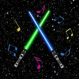 Zehan Zitong 2PCS Laserschwert Kinder,2 in 1 Duell Lichtschwert,7 Farben Lichtschwert und Soundeffekten,Star Wars Lichtschwert,Doppelklingen Laserschwert,Cosplay Spielzeug für Kinder Geschenk