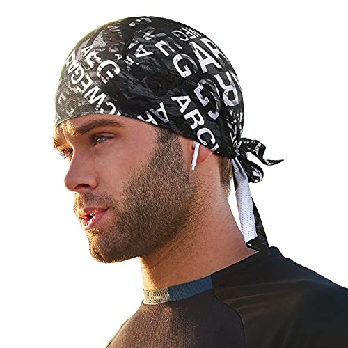 Arcweg Bandana Cap Laufmütze Atmungsaktiv Schnelltrocknend Kopftuch Pirat Kappe UV Schutz Bandanas mit verstellbar Band Radsport Fahrrad Kopfbedeckung Sommermütze Schweißabsorbierend UPF 50+