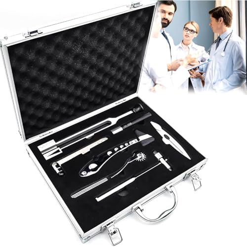 Neurologische Untersuchung Set, 7-teiliges Set Medizinische Neurologische Reflexe, Für Die Prüfung Der Pinprick Sensation, Touch Druck Sensation, Temperatur Sensation, Vibration Sensation Tendon Ref