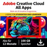 Adobe Creative Cloud All Apps|Student&Teacher|1 Jahr|PC/Mac|Digital Download