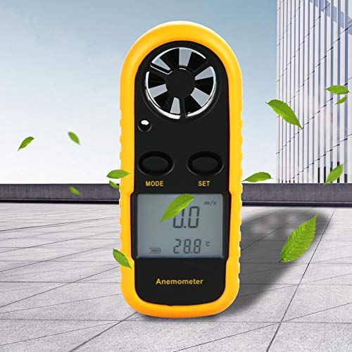 Windgeschwindigkeitsanzeige, Windmesser, Digitale Windtemperatur