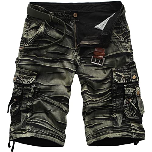 Generisch Kurze Hose Herren Shorts Sommer Stretch Leichte Cargo Sporthose Arbeitshosen Männer Kurz Wanderhose Bermuda Jogginghose Schwarze Shorts Herren Men Sport Boxershorts