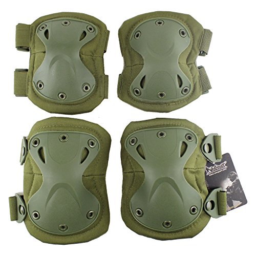 OAREA Tactical Sportschutz König Kong Gear Set Outdoor Multi Color Sicherheit Kniepolster Ellenbogen für Military Airsoft Jagd