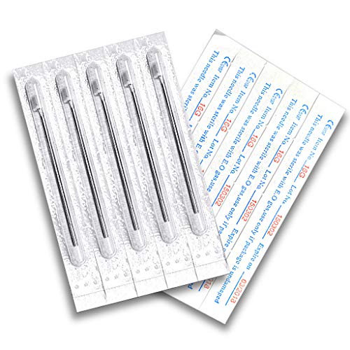 Set mit 10 EO gassterilisierten 316L Chirurgenstahl Einweg-Piercing-Nadeln (20 GA (0,8 mm))
