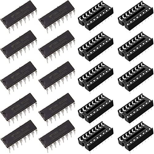 Youmile 10 Stück ULN2003A ULN2003 DIP-16 IC ULN2003APG Array 7-Kanal NPN IC Chip mit DIP IC Chip Sockel Adapter