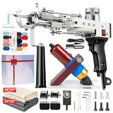 Riiai Tufting Gun Tufting Gun Starter Kit, Tufting Gun with Carpet Cutter, Carpet Making Kit, Carpet Gun Cut Pile Loop Pile, Carpet Cutter Tufting for Sculpture