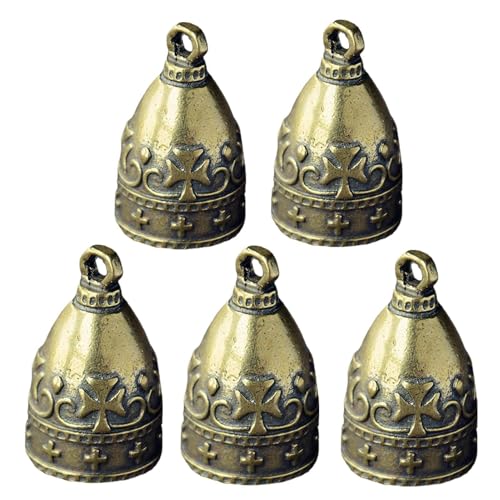 LZYWOD Kleine Messingglocken, Vintage-Raftglocken, Messingglocke, dekoratives Windspiel, Glocken, Trainingshund, zum Aufhängen von Glockenspielen, Doo Wind