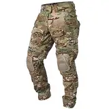 IDOGEAR G3 Kampfhose Herren Taktische Hose mit Knieschützern für Jagdschießen Militär Outdoor Cargohose (as3, Alpha, s, Regular, Regular, Multi-camo)