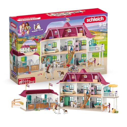 schleich 42706 Lakeside Pferdehof, ab 5 Jahren, HORSE CLUB - Spielset, 179 Teile