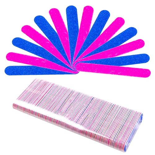 Mini Nail File Disposable Double-Sided Nail FilesProfessional Care Nail FilesGeeignet für DIY Maniküre und Pediküre100pcs