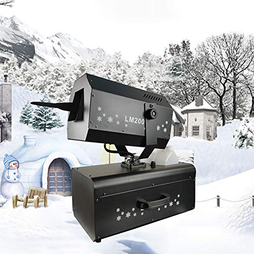 2000w Maschine für Schnee, Tragbare Party Schneekanone Effektmaschine mit Fernbedienung, Schneeflockenmacherin für DJ Partys, Weihnachten, Sprühabstand von 3-5m