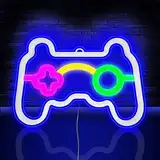 HOTUT Gamer LED Neonlicht,Spiel Leuchtreklame,Gaming Neon Schild, USB und Batterie betrieben Spielförmige Leuchtreklame für Internet Cafe Game Room Bar Party Deko