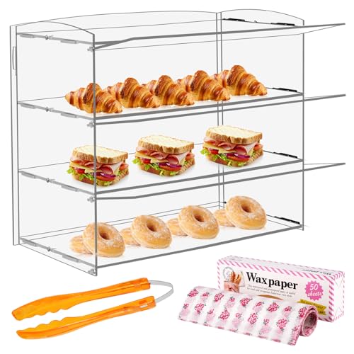 YMJOINMX Acryl-Vitrine für Bäckereien, Gebäck, Vitrine, Einzelhandel, Thekengehäuse, Acryl-Vitrine, Donut-Keks-Vitrine, Kunststoffkoffer