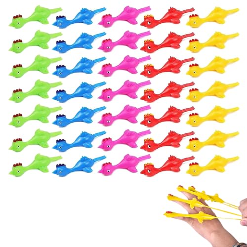 OUOQI 30pcs Finger Strecken Fliegende Hühner,Hühner Finger Fliegen,Fliegende Hühner Spielzeug Gummi,Flying Gummihuhn Slingshot,Spielzeug Neuheit Katapult Huhn,Schleuder Huhn Dehnbare Fliegende