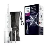 Philips Sonicare kabelloser Power Flosser 3000 Munddusche; Wasser-Flosser für Zähne, Zahnfleisch und Zahnpflege, weiß (Modell HX3826/31)