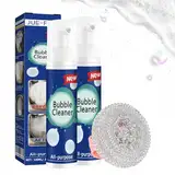 2 Pcs Schäumender Schwerölfleckenreiniger,Reiniger Für Hartnäckige Flecken,Mehrzweckreiniger,Küchenschaum Reiniger,Bubble Cleanser Für Haushalt,For Küche, Backofen, Herd,2x100ML