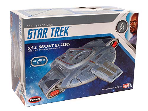 Round2 Pol952/12 1/1000 Star Trek Uss Defiant Plastikmodellbausatz, Modelleisenbahnzubehör, Hobby, Modellbau, Mehrfarbig