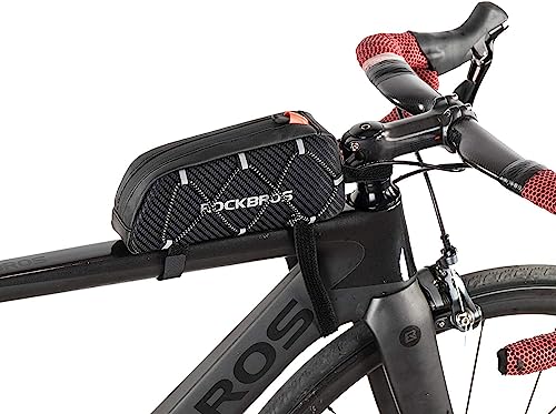 ROCKBROS Rahmentasche Fahrradtasche für Fahrradrahmen Oberrohrtasche ca.1L 22 * 10 * 5,5cm