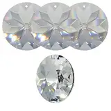 4x Kristall Sonne ø 40mm Hoch Brillant Regenbogenkristall Feng Shui Fenster-Deko Facettenreich Sonnenfänger Suncatcher