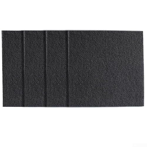Aktivkohlefilterelement 4er Set zur effektiven Staubentfernung 300x300x4mm Größe