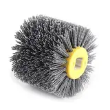 120er Schleifbürste für Holz, Bürsten für Satiniermaschine,120 Bürste,Oberflächen-Conditioner-Räder,Polierrad 120Er Körnung,Drahtzieh-Polierrad für Oberflächenbearbeitung, Entgratung und Reinigung