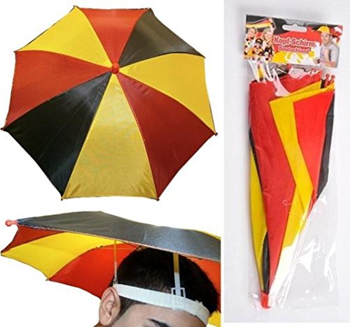 HAAC Kopfschirm Regenschirm 53 cm Deutschland Fußball 2018
