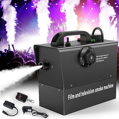 Nebelmaschine, Handnebelmaschine 400W, Eingebauter Akku, 21000 mAh, Strom Sichtbar, für Theater, Film- und TV-Dreharbeiten, Halloween, Weihnachten, Partys, Familienfeiern