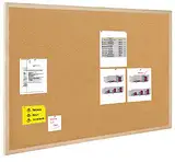 Bi-Office Korktafel / Pinnwand mit Holzrahmen- 5 Größen wählbar - 60 x 45 cm