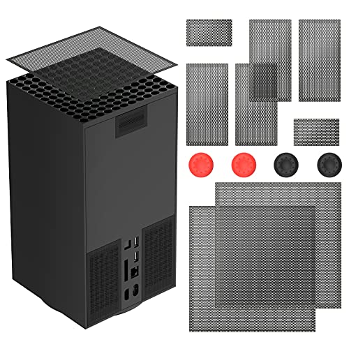 FastSnail Staubschutz Kompatibel mit Xbox Series X Konsole, Staubfilter Kompatibel mit Xbox Series X, mit Daumengriffen (2er-Pack), zubehör Kompatibel mit Xbox Series X