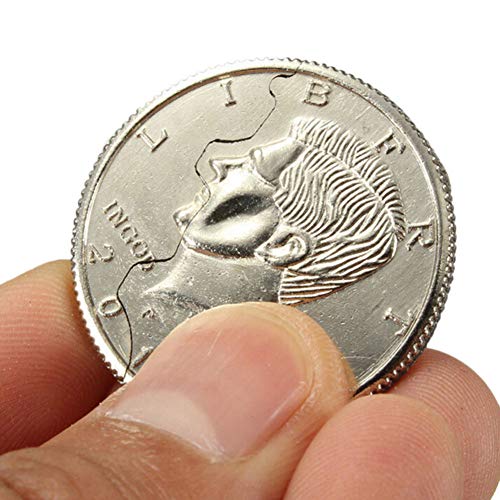 Top Sale Neue Nahaufnahme Street Trick Bite Münze Biss Und Restauriert Halbdollar Illusion Dollar