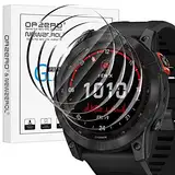 NEWZEROL 4 Stück Display Glasschutz Kompatibel mit Garmin Fenix 8 47mm/ Garmin Fenix 7X 51mm /7X Solar/Sapphire Solar, [Blasenfrei] [Kratzfest] [Vollständige Abdeckung] HD Displayschutzfolie